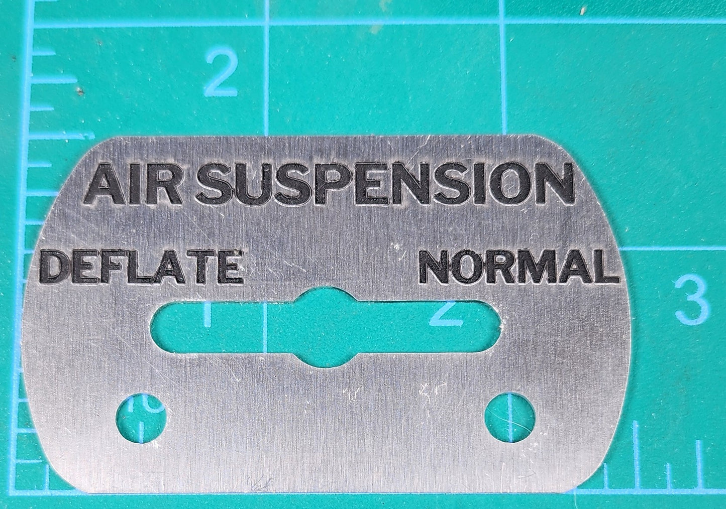 Air Suspension Control Oval Switch Plate