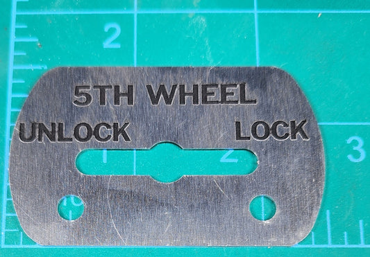 5th Wheel Control Oval Switch Plate