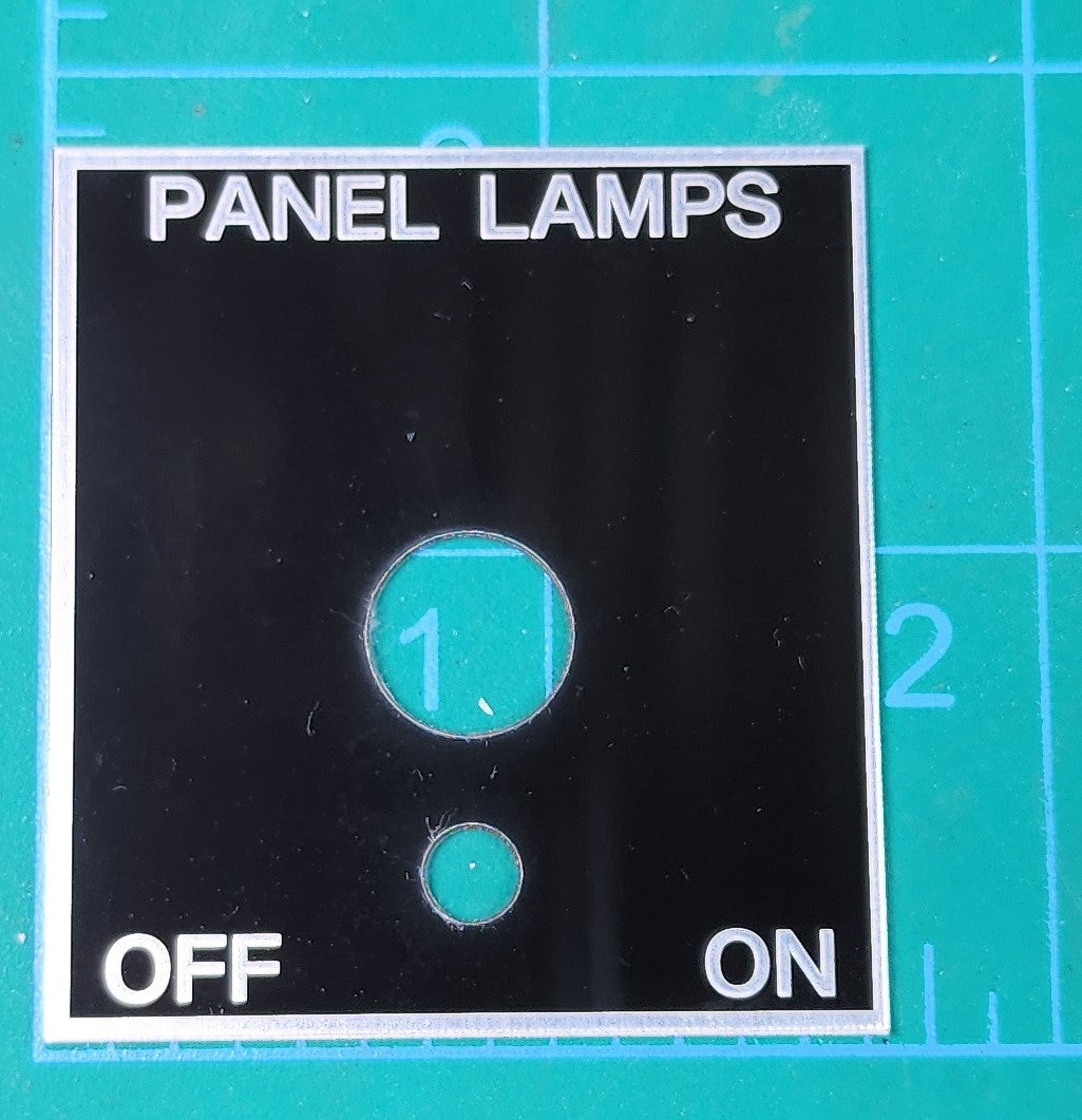 Panel Lamp Switch Plate (Large)