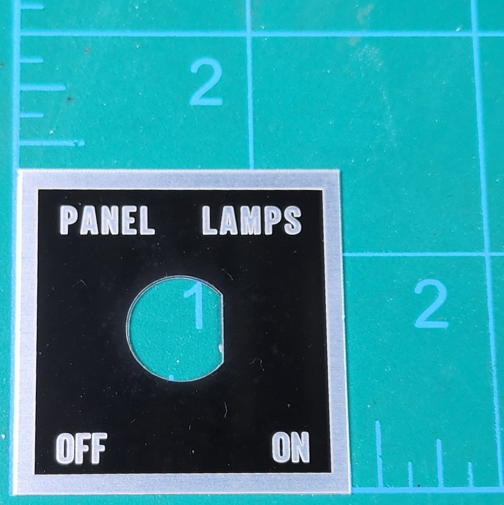 Panel Lamp Switch Plate (Small)