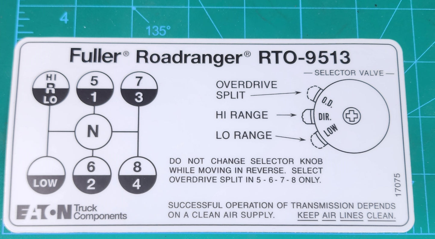 RTO-9513 Decal