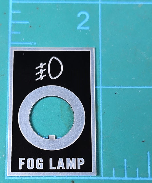 Mack Fog Lamp Switch Label Plate