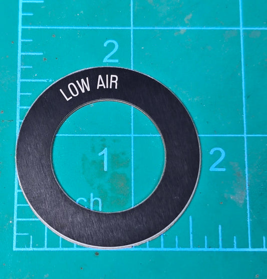 Kenworth Low Air Indicator Light Plate