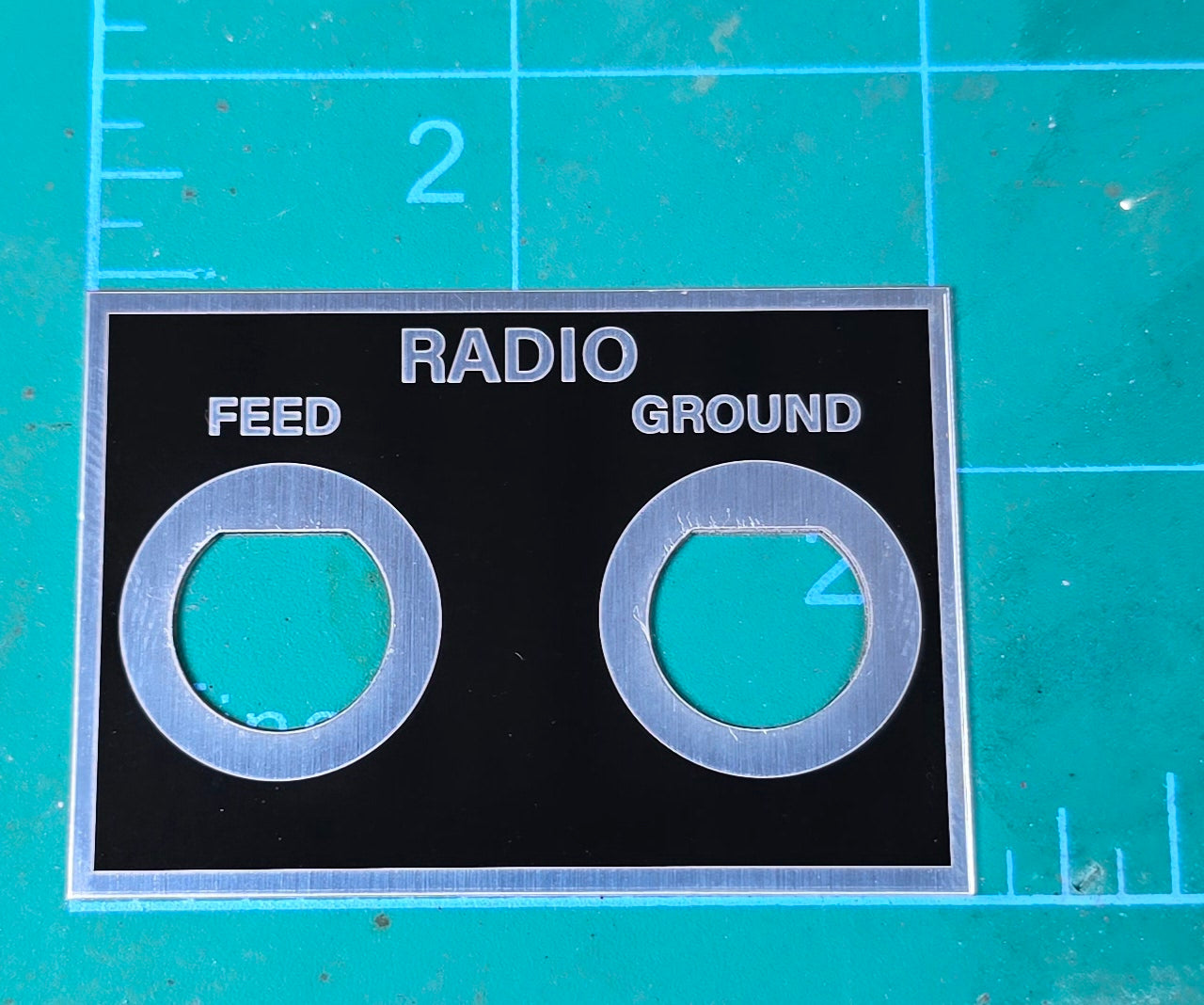 Mack Radio Switch Label Plate