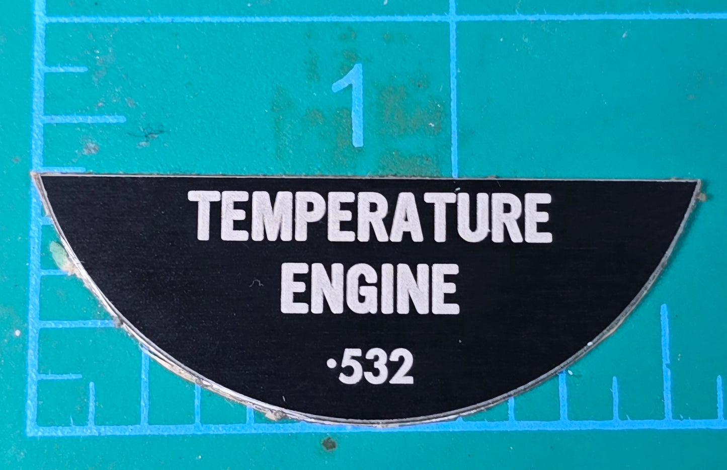 Kenworth Engine Temperature Gauge Label 532