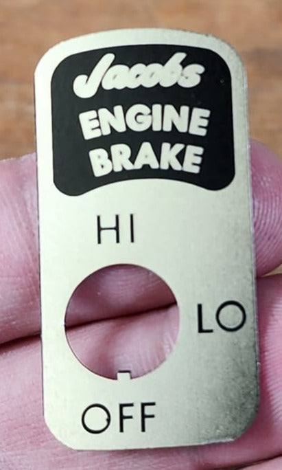 Jake Brake 3 Way Switch Plate